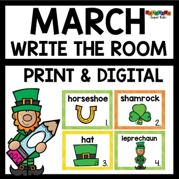 Preview of March Write the Room Activities