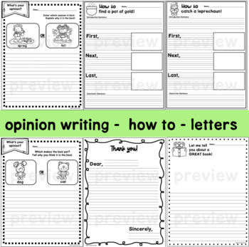 March Writing Activities for First Grade by Kiddie Concepts and Clips