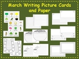 March Writing Picture Cards and Paper Writing Center