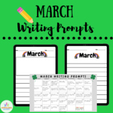 March Writing Prompt Calendar with Writing Templates