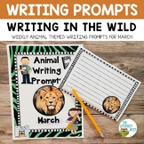 Literacy Centers: March | Animal Picture Writing Prompts A