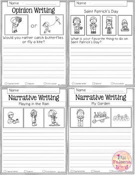 March Writing Prompts by Miss Faleena | Teachers Pay Teachers