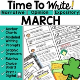 March Writing Prompts Activities Spring Journal Topics 3rd