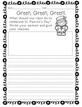 march writing prompts kindergarten 1st grade 2nd grade pdf and