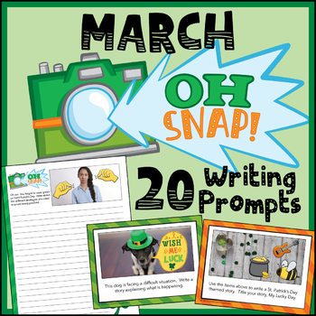 Preview of March Writing Prompts - March Activities - St. Patrick's Day Writing