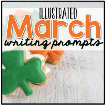 Preview of March Digital Writing Prompt Task Cards