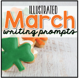 March Digital Writing Prompt Task Cards