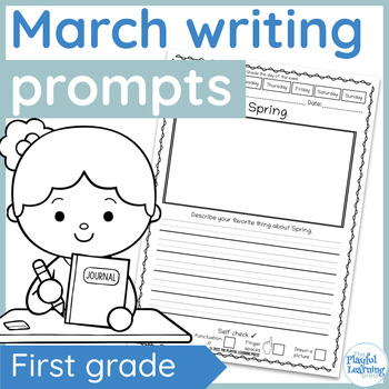 March Writing Prompts - PRINT & LEARN - no prep journal prompts | TpT