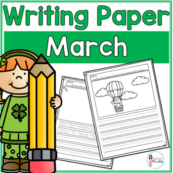 Preview of March Writing Prompts & Paper