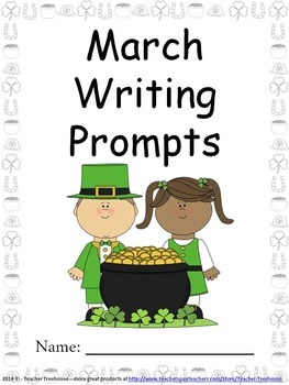 March Writing Prompts on Themed Paper {Just Print & Go!} | TpT