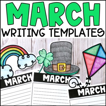 Preview of March Writing Templates FREE