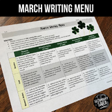 March Writing for Teens: Choice Menu with 40 Prompts and More