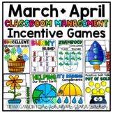 March and April Classroom Behavior Management Games