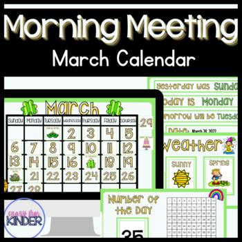 Preview of March and April Digital Calendar FREEBIE