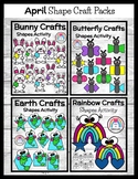 March and April Shape Craft Activity - Earth - Easter - Ra