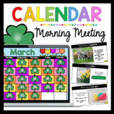 March calendar and morning meeting for kindergarten - Song