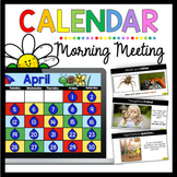 April calendar and morning meeting for kindergarten - Song
