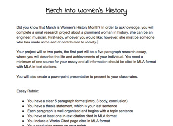 women's march essay