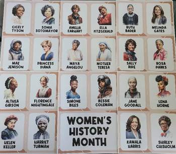 Preview of March into Women's History Month | Bulletin Board Display | Women's Day Decor
