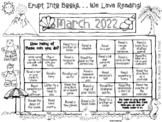 March is Reading Month Calendar - Erupt Into Reading 2022
