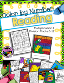 Color by Number Multiplication and Division Reading Theme