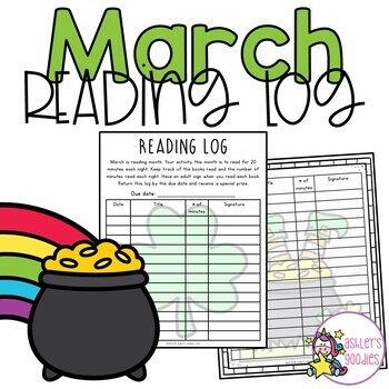 Preview of March Reading Log