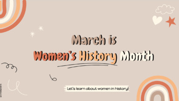Preview of March is Women's History Month