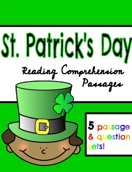 Preview of March l St. Patrick's Day l Reading Comprehension Passages & Questions l Spring