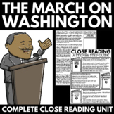 March on Washington Close Reading - Black History Month - 