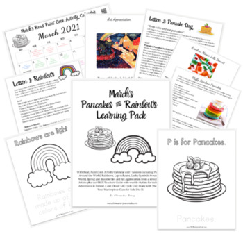 Preview of March’s Pancakes & Rainbows Learning Pack - 2nd Edition