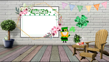 Preview of March themed bitmoji background