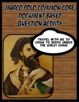Preview of DBQ Marco Polo Common Core Document Based Question Activity