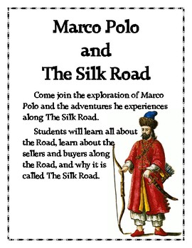 Preview of Marco Polo and the Silk Road Lapbook and Classroom Simulation