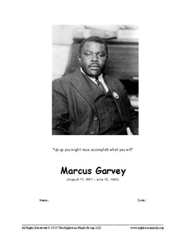 Preview of Marcus Garvey Reading Comprehension Worksheet (Practice)