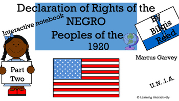 Preview of Marcus Garvey and Declaration of Rights of Negroes