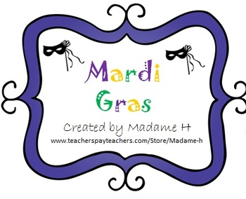 Preview of French Mardi Gras and Carnival Activities: Engaging Language Learning