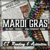 Mardi Gras Activities | French High-Frequency Verb Reading