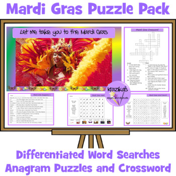 Preview of Mardi Gras Puzzle Pack