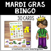 Mardi Gras Bingo Game Activity