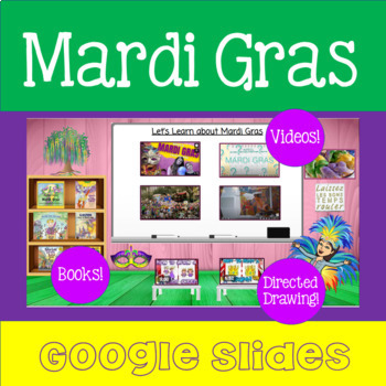 Mardi Gras digital game - Powerpoint, Google drive, PDF