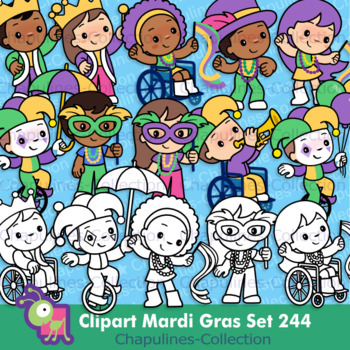 Preview of Mardi Gras Clipart Set 244 (Chapulines Collection Clipart)