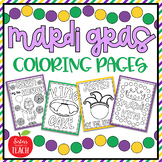 MARDI GRAS Coloring Pages⎜Color by Number