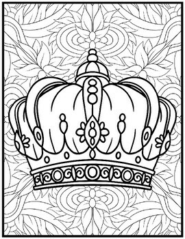 mardi gras crown coloring pages