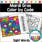 Mardi Gras Coloring Pages | Sight Words