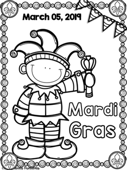 Mardi Gras Coloring Sheets with Mrs. Lendahand;) | TpT