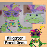 Mardi Gras Craft Alligator Bulletin Board Coloring Pages A