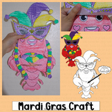 Mardi Gras Craft Gumbo Bulletin Board Coloring Pages Activ