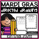 Mardi Gras Directed Drawing Activity for Including Art in 
