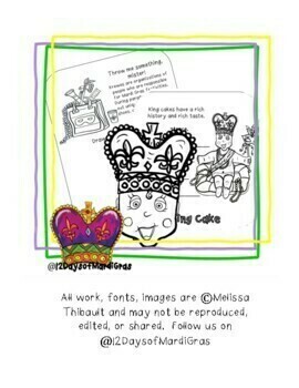 Preview of Mardi Gras No-Fuss Flipbook for Lower Elementary