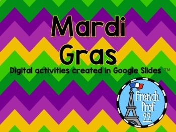Mardi Gras digital game - Powerpoint, Google drive, PDF